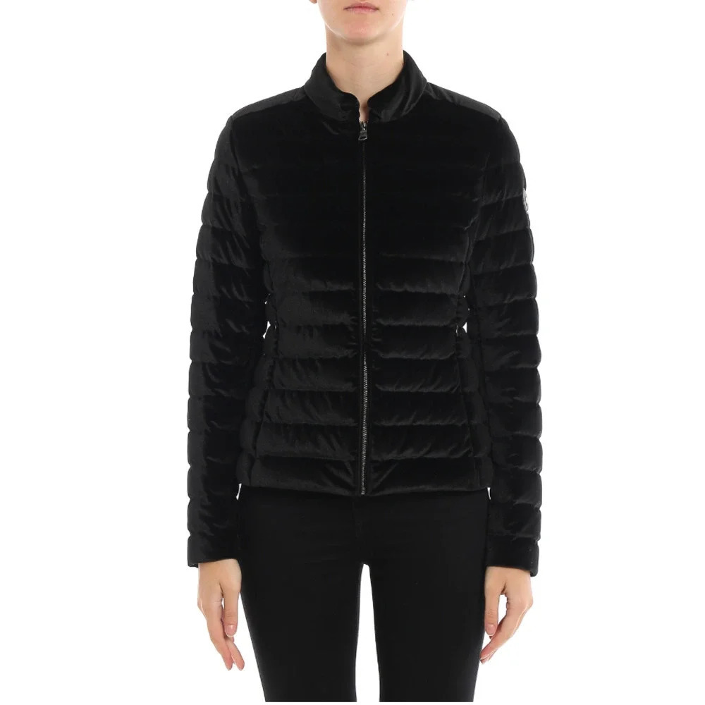 COLMAR ORIGINALS Black Velvet Puffer Jacket Duck Down Size 46 / US 10
